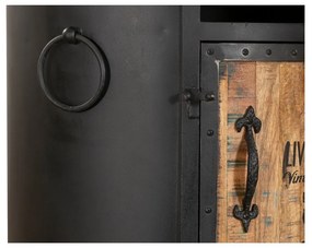 Čierna kovová vinotéka na 9 fliaš, 60x115 cm Luni – Interia Home &amp; Living