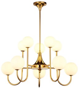 Jupiter 1942 - Luster na tyči SELEN 10xG9/40W/230V mosadz