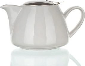 Keramická kanvička s nerezovým viečkom a sitkom Bonnet biela, BANQUET