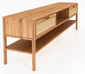 TV stolík z dubového dreva 204x64 cm Pola - The Beds