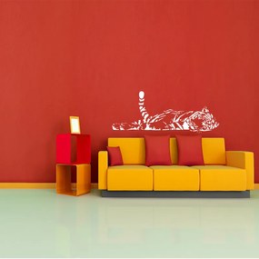 Sablio Samolepka na stenu: Ležící Tiger - 120x47 cm