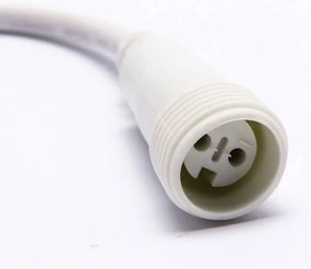 DECOLED Svetelná girlanda pre žiarovky s päticou E27, 50 m, 50 objímok, biely kábel, IP67