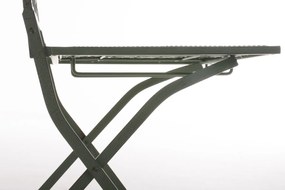 Kovová skladacia stolička Asina - Zelená antik