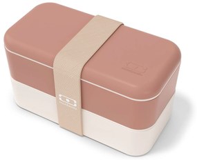 monbento Desiatový box Monbento Original Pink/Moka 1 l