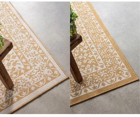 Okrovožlto-krémový vonkajší koberec 80x150 cm Gemini – Elle Decoration