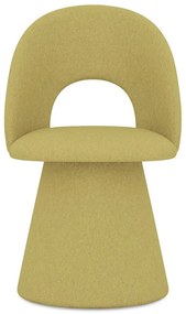 Žlté čalúnené jedálenské kreslo Kalo – Makamii