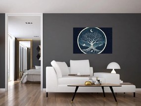 Obraz – Magický strom s jeleňom II. (90x60 cm)