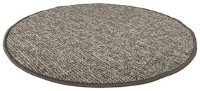 Vopi koberce Kusový koberec Alassio hnedý okrúhly - 400x400 (priemer) kruh cm