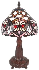 Stolová rustikálna lampa Tiffany 20*34