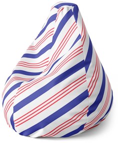 Sablio Sedací vak Pear Psík s kosťou - 70 x 95 x 15 cm
