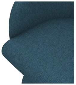 Modré čalúnené jedálenské kreslo Kanoa – Makamii