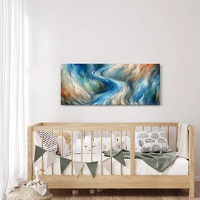 Obraz - Abstraktný prúd (120x50 cm)
