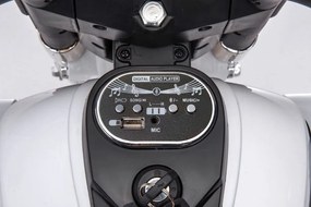 Nabíjacia trojkolesová motorka Goldwing White