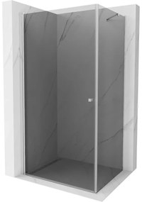 Mexen Pretoria sprchová kabína, kyvné dvere 70 x 100 cm, grafitová čierna, chrómová - 852-070-100-01-40
