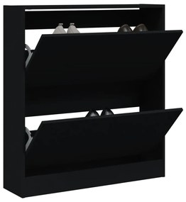 Botník čierny 80x21x87,5 cm kompozitné drevo 839918