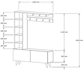 Predsieňová zostava Bahar White