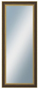 DANTIK - Zrkadlo v rámu, rozmer s rámom 50x120 cm z lišty ZVRATNÁ čiernozlatá plast (3071)