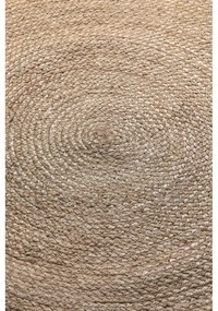Obojstranný jutový okrúhly koberec v prírodnej farbe ø 100 cm Braided Grey – Hanse Home