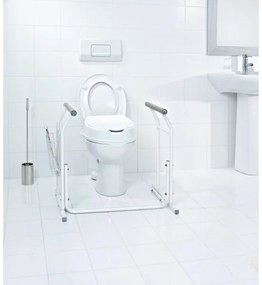Ridder - Oporné mobilné madlá k WC 66x71,5 cm biele