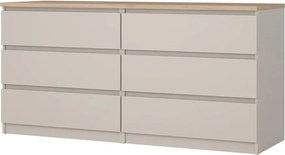 Krémovobiela komoda 154x76x50 cm Naia – Tvilum