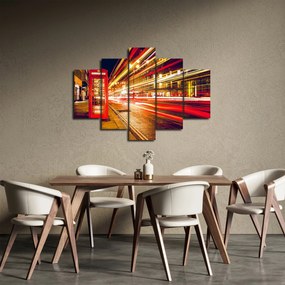 Obraz červené londýnske telefónne búdky (150x105 cm)