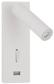 Moderné nástenné svietidlo Fuse 6 biele