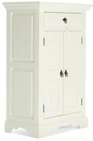 furniture-nabytek.cz - Masívna komoda Catana biela z borovice a MDF, lakovaná – 75×44×115 cm