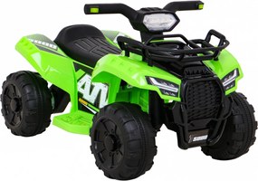 Ramiz Detská štvorkolka na batérie Storm zelená + motor 25W + MP3 USB + LED