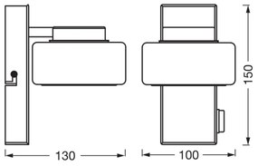 Ledvance - LED Kúpeľňové nástenné svietidlo ORBIS FLAME LED/5,5W/230V IP44 chróm