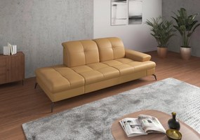 XXXLutz LEŇOŠKA, koža, kari žltá Sit & More - Online Only obývacie izby - 00014401219D