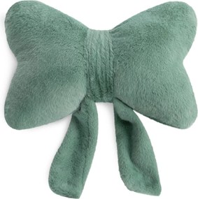 DEKORAČNÝ VANKÚŠ BOW 37X30 CM ZELENÁ
