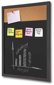 Combi Board blackboard / korok 45 × 60 cm, čierna