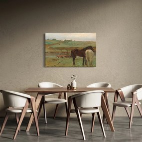 Obraz - Edgar Degas, Horses in a Meadow, reprodukcia (90x60 cm)