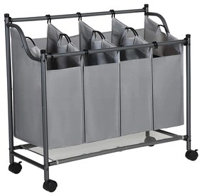 Kôš na bielizeň GERARD 4 x 35 L sivý