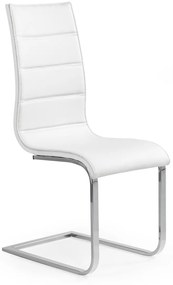 Jedálenská stolička K104 - biela / biely lesk