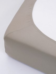 Jersey plachta s elastanom Deluxe 120 × 200 cm – sivohnedá
