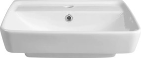 Aqualine Aqualine, DURU keramické umývadlo 50x40 cm, biela lesklá, TU0350