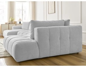 Svetlosivá rozkladacia/s úložným priestorom rohová pohovka (pravý roh/do tvaru "U") Fuji – Bobochic Paris