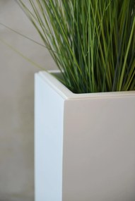 Kvetináč ELEMENTO, sklolaminát, šírka 88 cm, biela