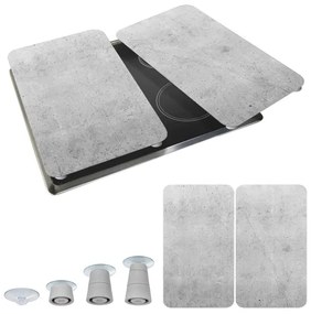 WENKO 53906100 - Kryt varnej dosky 30x52 cm sivý/priehľadný