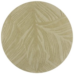 Flair Rugs koberce Kusový koberec Solace Lino Leaf Sage kruh - 160x160 (priemer) kruh cm