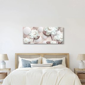 Obraz - Kvety ruží (120x50 cm)