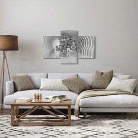 Obraz - Čiernobiele bubliny (90x60 cm)