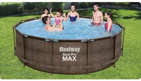 Bazén Power Steel Rattan, 366 x 100 cm, 18v1 | Bestway
