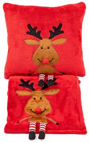 4Home Vianočná deka Happy Reindeer, 150 x 200 cm