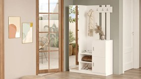 Predsieňová stena Houseland Livia biela