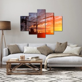 Obraz - Stavenisko (150x105 cm)