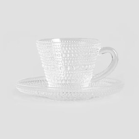 Šálka COUPE s podšálkou, sklenená 747625 85 ml