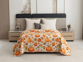 Prehoz na posteľ AUTUMN PUMPKINS farebný Rozmer: 170 x 210 cm