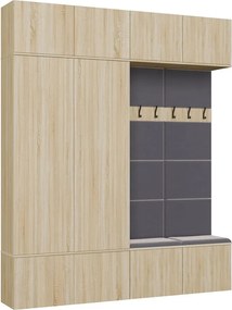 Předsíňová stěna Haga 2Sz2W 200 cm dub Sonoma